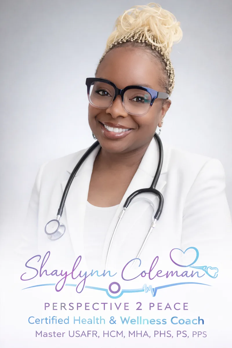 Shaylynn Coleman, wellness coach and founder of Perspective 2 Peace